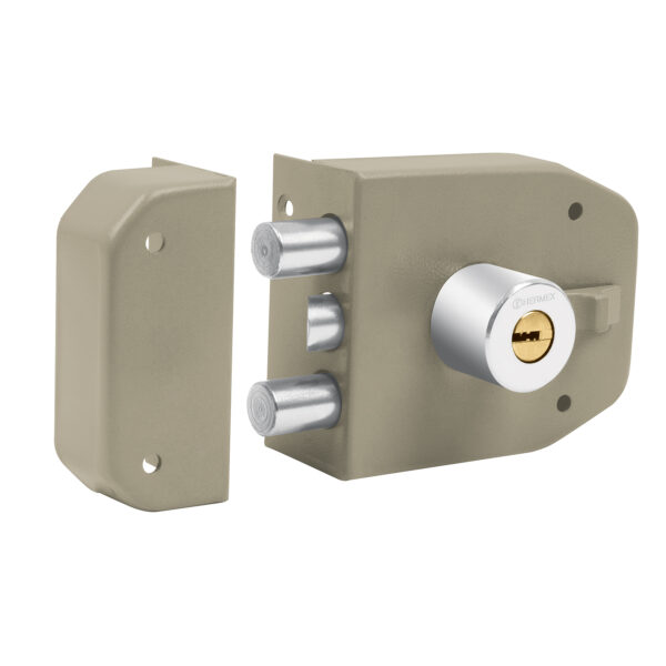 Cerradura de sobreponer, 2 barras 43484 Hermex